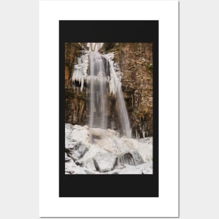 A Frozen Melincourt Waterfall, Resolven Posters and Art